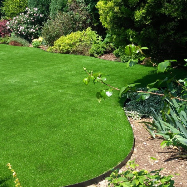 Lawn Edging, designed to create a clean and defined border between lawns, gardens, and walkways. Made from durable materials, it helps maintain the shape of your landscape while preventing grass or soil from spilling over onto pathways. Image highlights the sleek design, easy installation, and sturdy construction, providing an attractive and practical solution for landscaping projects