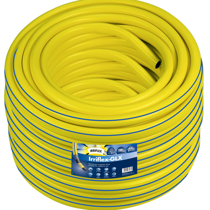 Irriflex hose, a flexible and durable irrigation hose designed for efficient water distribution. Made from high-quality materials, it offers excellent resistance to kinks, UV damage, and wear, ensuring reliable performance in a variety of irrigation applications